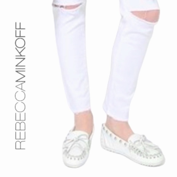 REBECCA MINKOFF X MINNETONKA➕Studded Kilty Moccasins - Picture 2 of 7